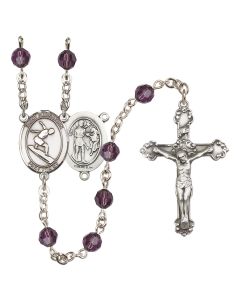 Saint Sebastian/Surfing R9402-8175 6mm Rosary Available in 12 colors