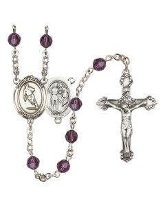 Saint Sebastian / Rugby R9402-8187 6mm Rosary Available in 12 colors