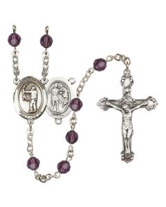 Saint Sebastian / Archery R9402-8189 6mm Rosary Available in 12 colors