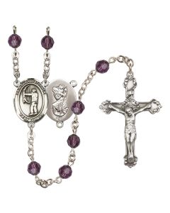 Saint Christopher/Archery R9402-8190 6mm Rosary Available in 12 colors