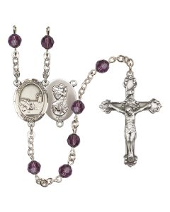 Saint Christopher / Fishing R9402-8196 6mm Rosary Available in 12 colors