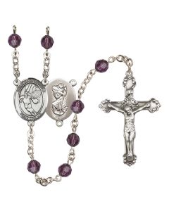 Saint Christopher/Basketball R9402-8502 6mm Rosary Available in 12 colors