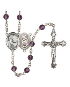 Saint Christopher/Soccer R9402-8503 6mm Rosary Available in 12 colors