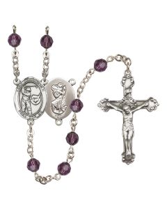 Saint Christopher/Golf R9402-8506 6mm Rosary Available in 12 colors