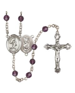 Saint Christopher/Track&Field-Men R9402-8509 6mm Rosary Available in 12 colors