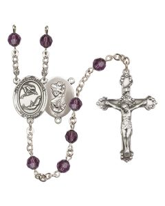Saint Christopher/Gymnastics R9402-8513 6mm Rosary Available in 12 colors