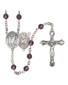 Saint Christopher/Lacrosse R9402-8516 6mm Rosary Available in 12 colors