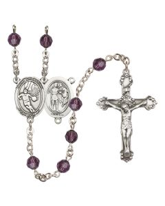 Saint Sebastian/Basketball R9402-8602 6mm Rosary Available in 12 colors