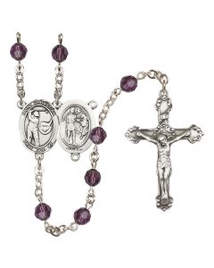 Saint Sebastian / Golf R9402-8606 6mm Rosary Available in 12 colors