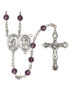 Saint Sebastian /Track&Field-Men R9402-8609 6mm Rosary Available in 12 colors