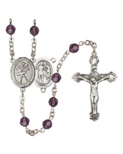 Saint Sebastian / Dance R9402-8612 6mm Rosary Available in 12 colors