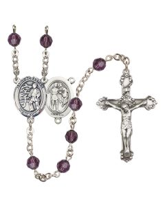 Saint Sebastian/Karate R9402-8615 6mm Rosary Available in 12 colors