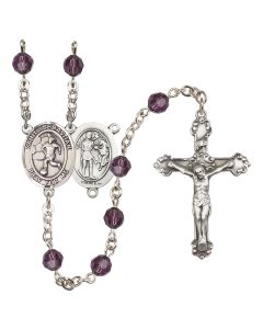 Saint Sebastian/Soccer-Women R9402-8617 6mm Rosary Available in 12 colors