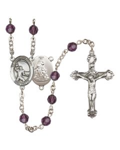 Guardian Angel/Football R9402-8701 6mm Rosary Available in 12 colors