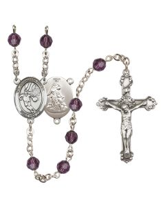 Guardian Angel/Basketball R9402-8702 6mm Rosary Available in 12 colors