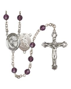 Guardian Angel/Hockey R9402-8704 6mm Rosary Available in 12 colors