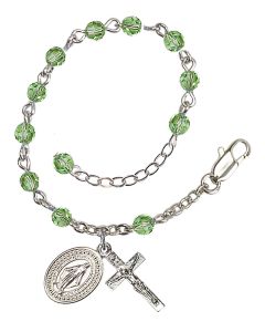 Miraculous RB0004 4mm Rosary Bracelet Available in 16 colors