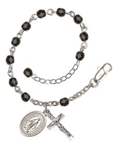 Miraculous RB0034 4mm Rosary Bracelet Available in 15 colors