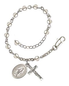 Miraculous RB0056 4mm Rosary Bracelet Plated