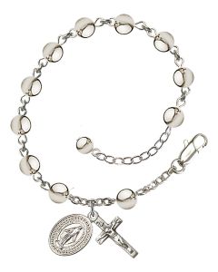 Miraculous RB0806 6mm Rosary Bracelet Plated