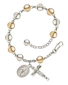 Miraculous RB0807 7mm Rosary Bracelet Plated