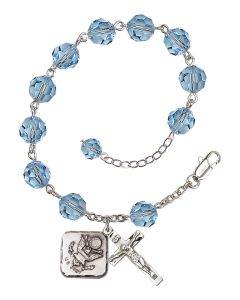 Army Diamond RB0870-1180--2 8mm Rosary Bracelet Available in 19 colors