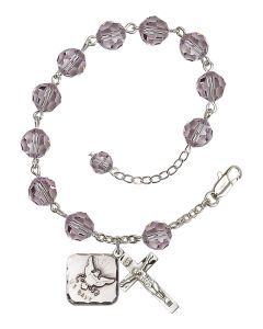 Navy Diamond RB0870-1180--6 8mm Rosary Bracelet Available in 19 colors