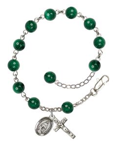 Miraculous RB0936MA 6mm Rosary Bracelet Malachite