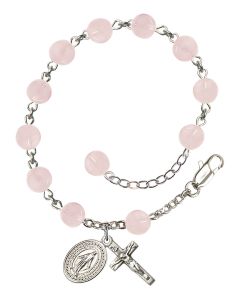 Madonna RB0936PK 6mm Rosary Bracelet Pink