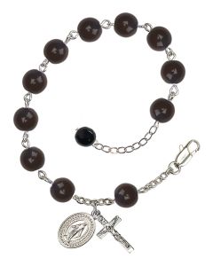 Miraculous RB0938 8mm Rosary Bracelet Available in 2 colors