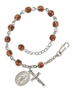 Miraculous RB0941 4mm Rosary Bracelet Plated