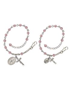 Miraculous RB2004-SET 4mm Rosary Bracelet