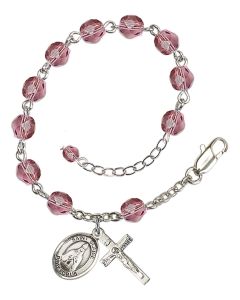 Saint Blaise RB6000-9010 6mm Rosary Bracelet Available in 11 colors