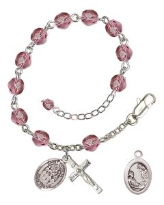 Saint Cecilia / Choir RB6000-9180 6mm Rosary Bracelet Available in 12 colors