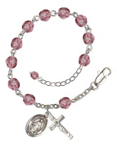 Our Lady of Lebanon RB6000-9229 6mm Rosary Bracelet Available in 11 colors