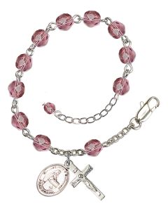 Blessed Emilee Doultremont RB6000-9390 6mm Rosary Bracelet Available in 11 colors