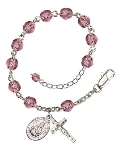 Saint Jadwiga of Poland RB6000-9434 6mm Rosary Bracelet Available in 12 colors