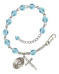 Saint Florian RB6000-9034 6mm Rosary Bracelet Available in 11 colors