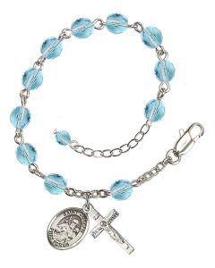 Saint Joseph RB6000-9058 6mm Rosary Bracelet Available in 11 colors
