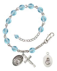 Our Lady of Mount Carmel RB6000-9243 6mm Rosary Bracelet Available in 11 colors