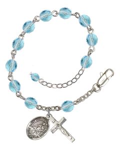 Saint Thomas of Villanova RB6000-9304 6mm Rosary Bracelet Available in 11 colors
