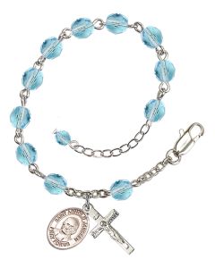 Saint Arnold Janssen RB6000-9328 6mm Rosary Bracelet Available in 11 colors