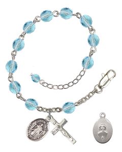 Divine Mercy RB6000-9366 6mm Rosary Bracelet Available in 11 colors