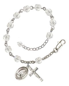 Saint Emily de Vialar RB6000-9047 6mm Rosary Bracelet Available in 11 colors