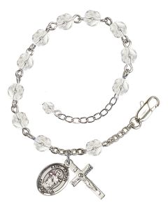 Saint Aedan of Ferns RB6000-9293 6mm Rosary Bracelet Available in 11 colors