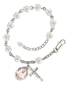 Saint Joseph Marello RB6000-9430 6mm Rosary Bracelet Available in 11 colors