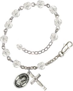 Saint Carlo Acutis RB6000-9460 6mm Rosary Bracelet Available in 11 colors