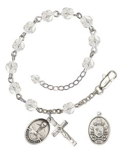 Pope Leo XIV RB6000-9461 6mm Rosary Bracelet Available in 11 colors