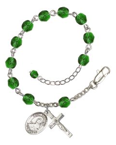 Saint Benjamin RB6000-9013 6mm Rosary Bracelet Available in 11 colors