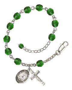 Saint Marie Magdalen Postel RB6000-9294 6mm Rosary Bracelet Available in 11 colors